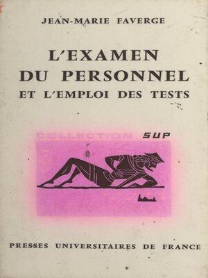 cover image of L'examen du personnel et l'emploi des tests